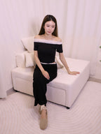 Lace Cotton Short T Top