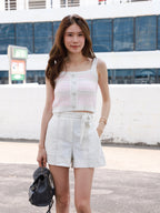 Tweed Like Tank & Cardigan Set