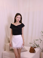 Lace Cover Mini Skirt