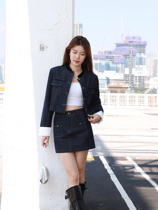 Palace Denim Skirt & Jacket Set