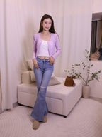 Holes Flare Pants