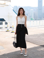 Chiffon Tied Maxi Skirt