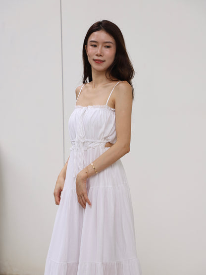 Show Back Chiffon Maxi Dress