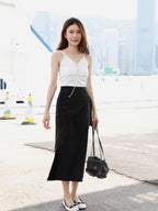 Chiffon Tied Maxi Skirt