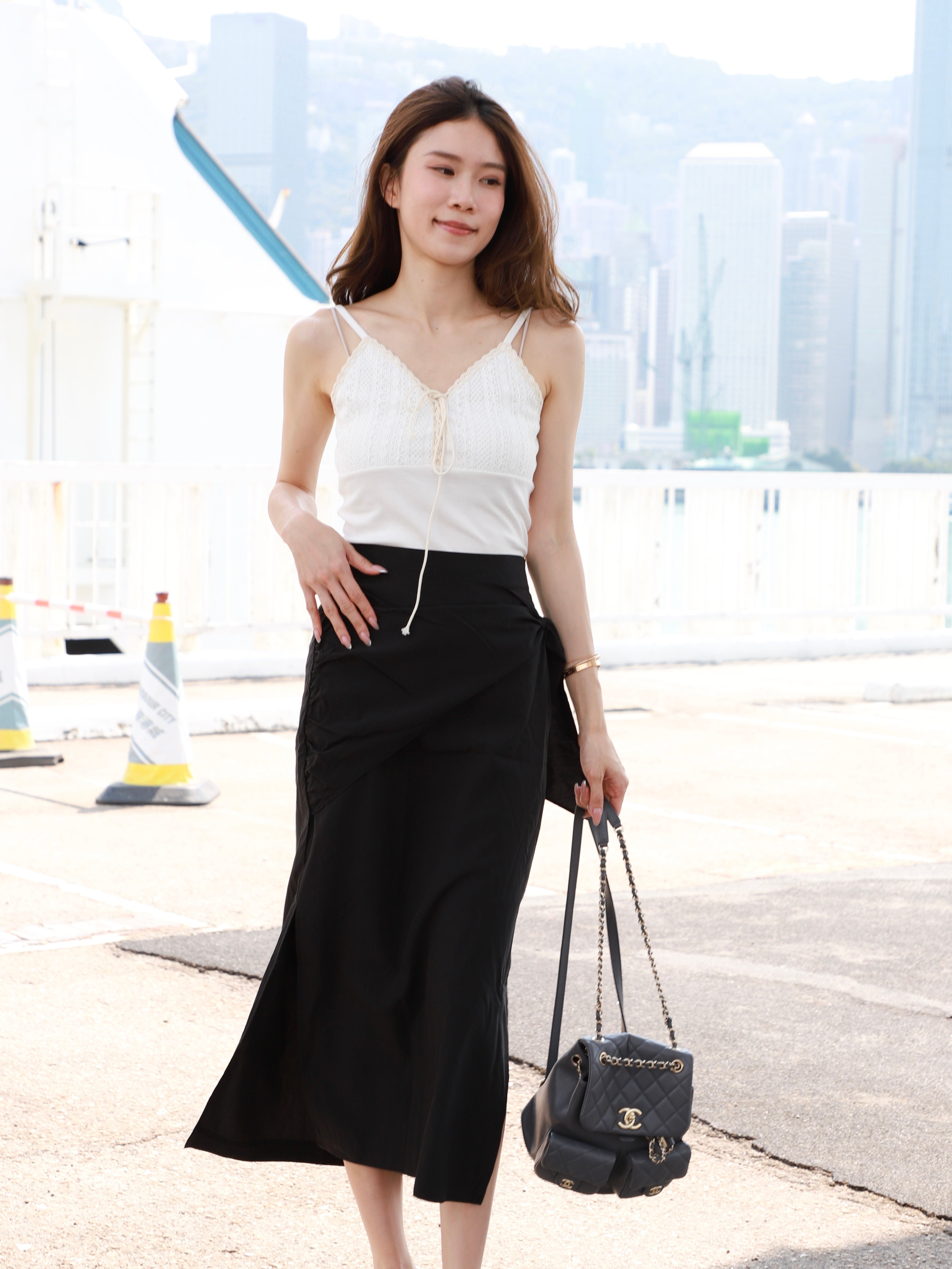 Chiffon Tied Maxi Skirt