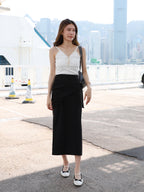Chiffon Tied Maxi Skirt