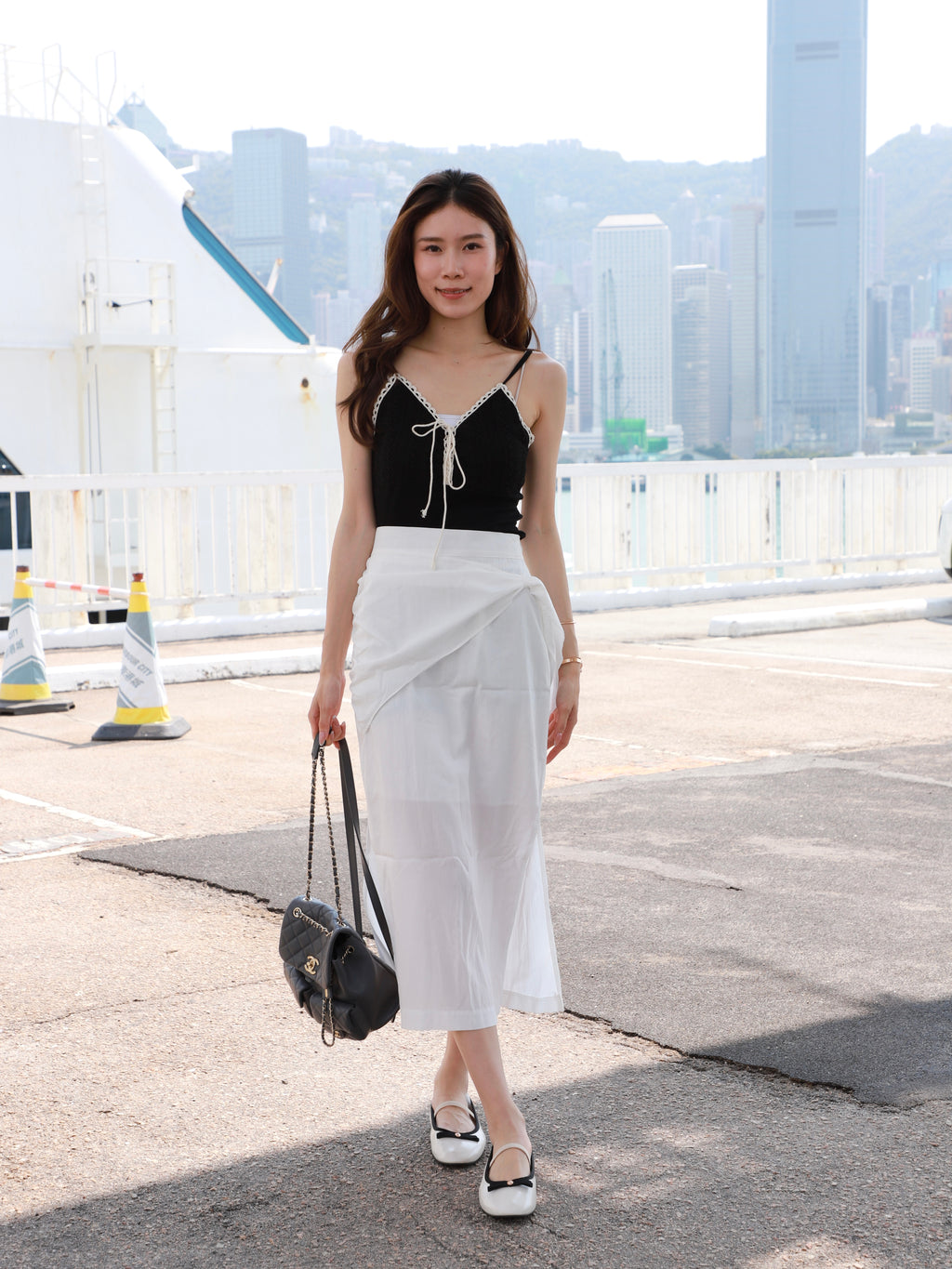 Chiffon Tied Maxi Skirt