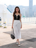 Chiffon Tied Maxi Skirt