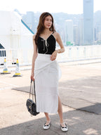 Chiffon Tied Maxi Skirt