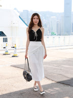 Chiffon Tied Maxi Skirt