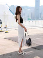 Chiffon Tied Maxi Skirt