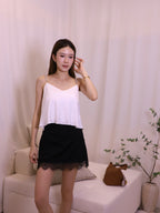 Lace Cover Mini Skirt