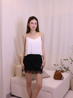 Silky Chain Shoulder Tank Top