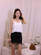 Silky Chain Shoulder Tank Top