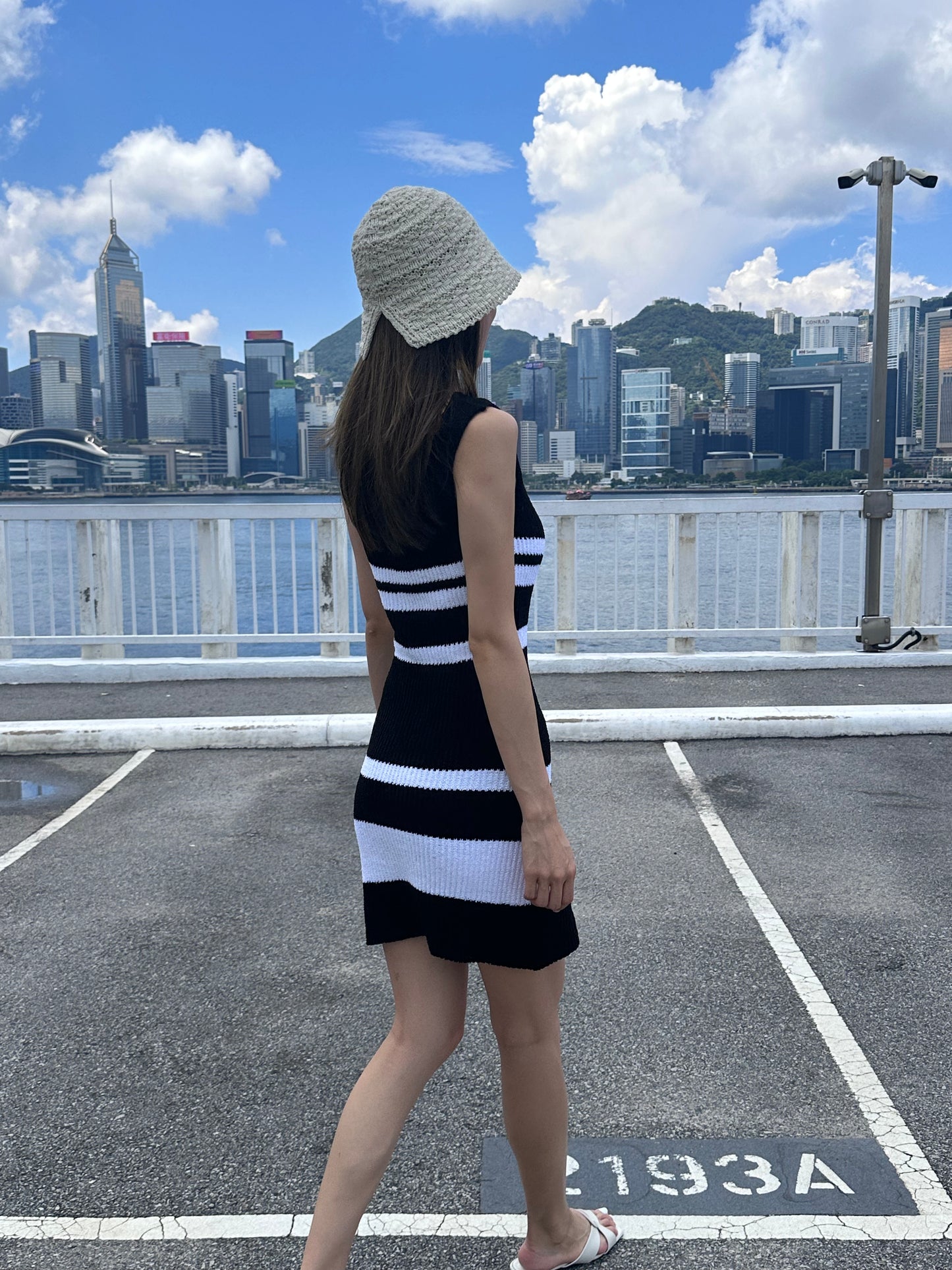 Striped Knitted Mini Dress