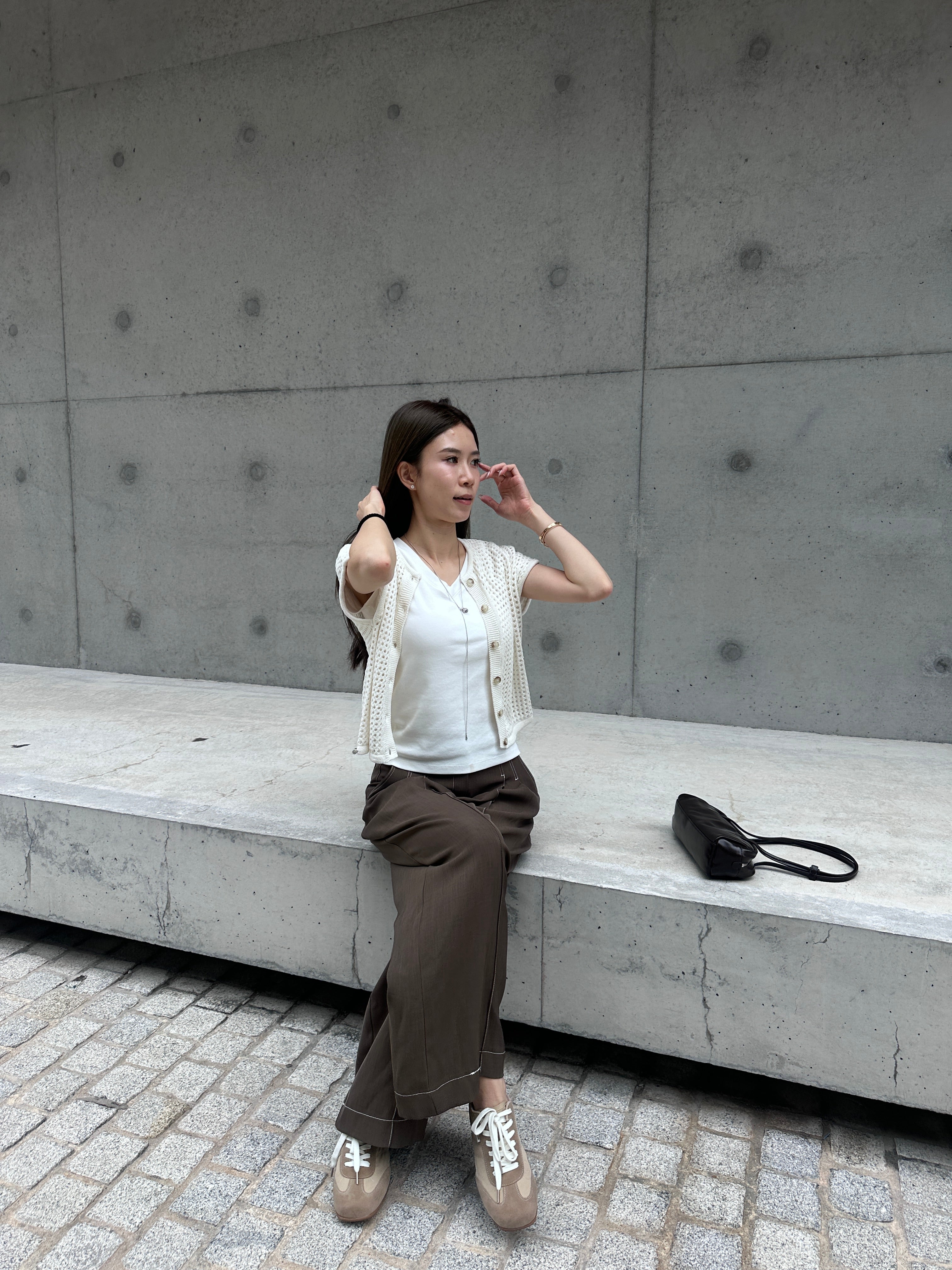 Chiffon Lined Straight Leg Pants