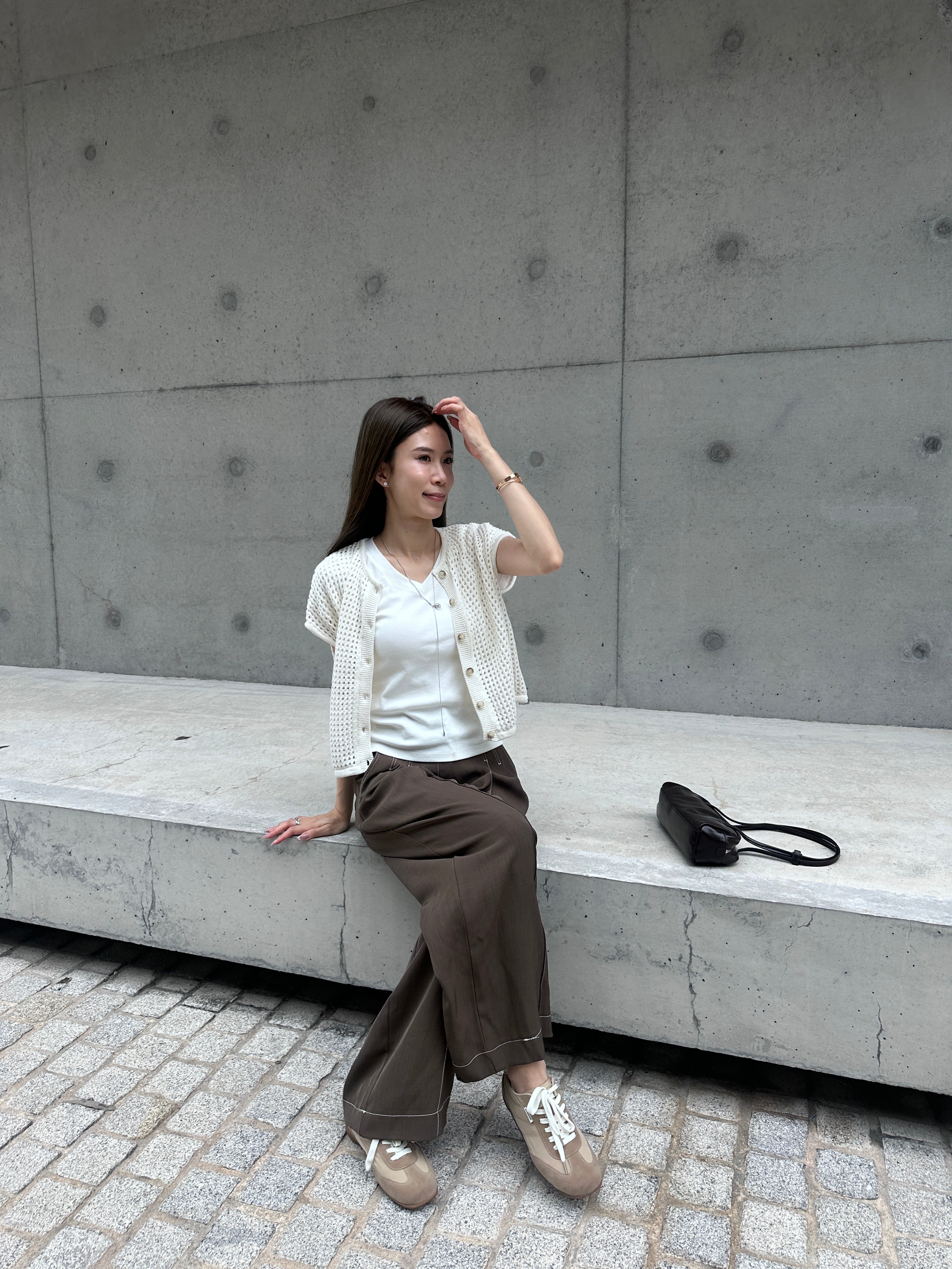 Knitted T Hole Cardigan