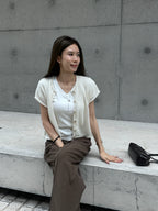 Knitted T Hole Cardigan