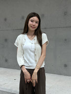 Knitted T Hole Cardigan