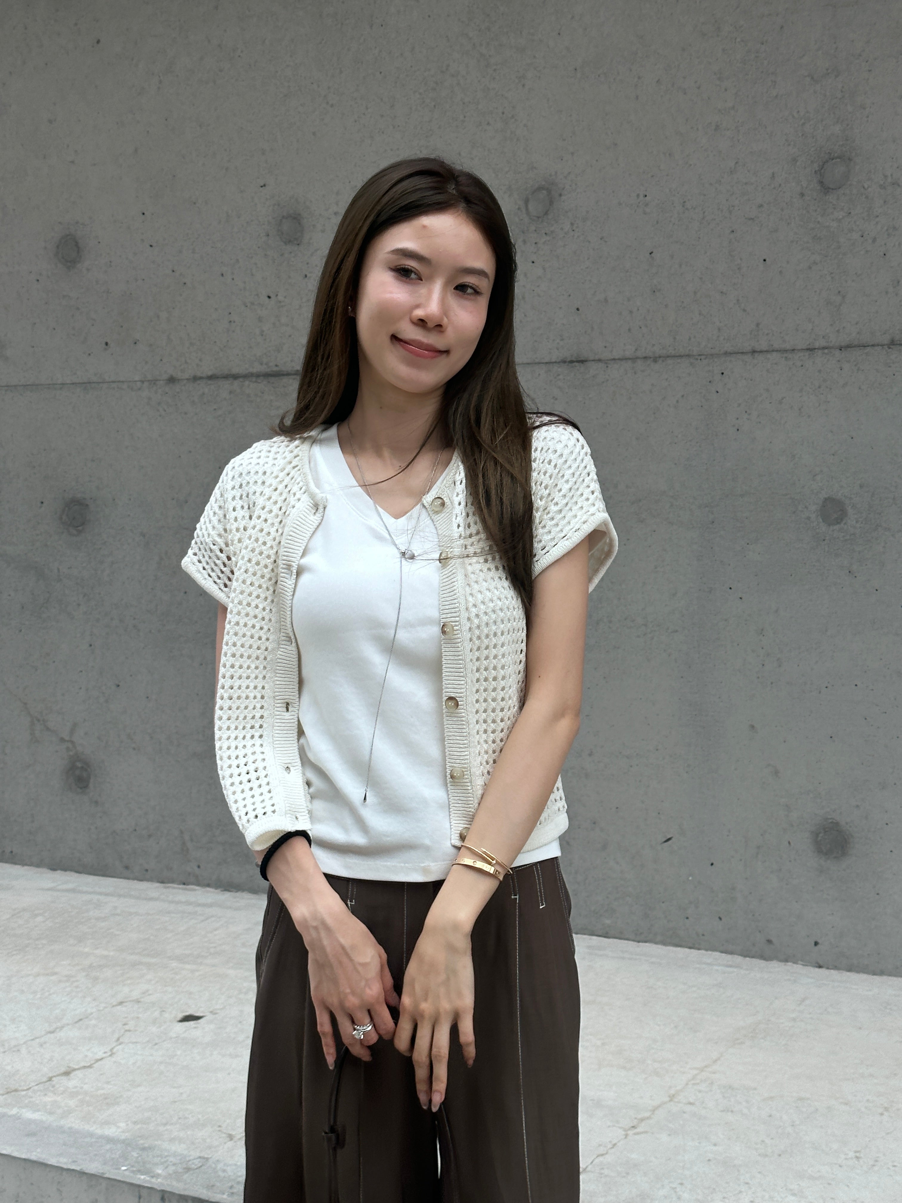 Knitted T Hole Cardigan