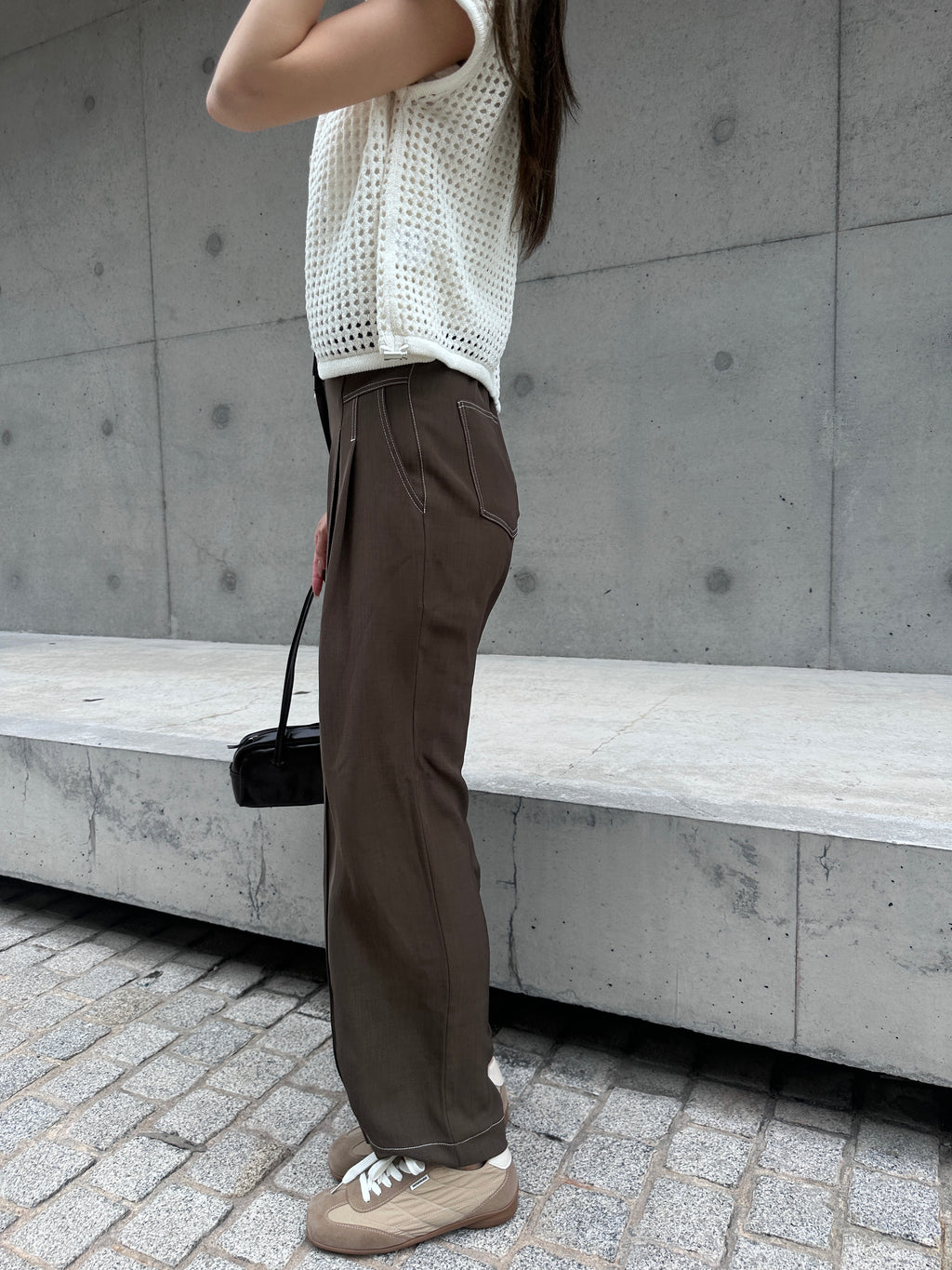 Chiffon Lined Straight Leg Pants
