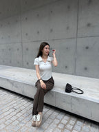 Bling Polo Neck T Top