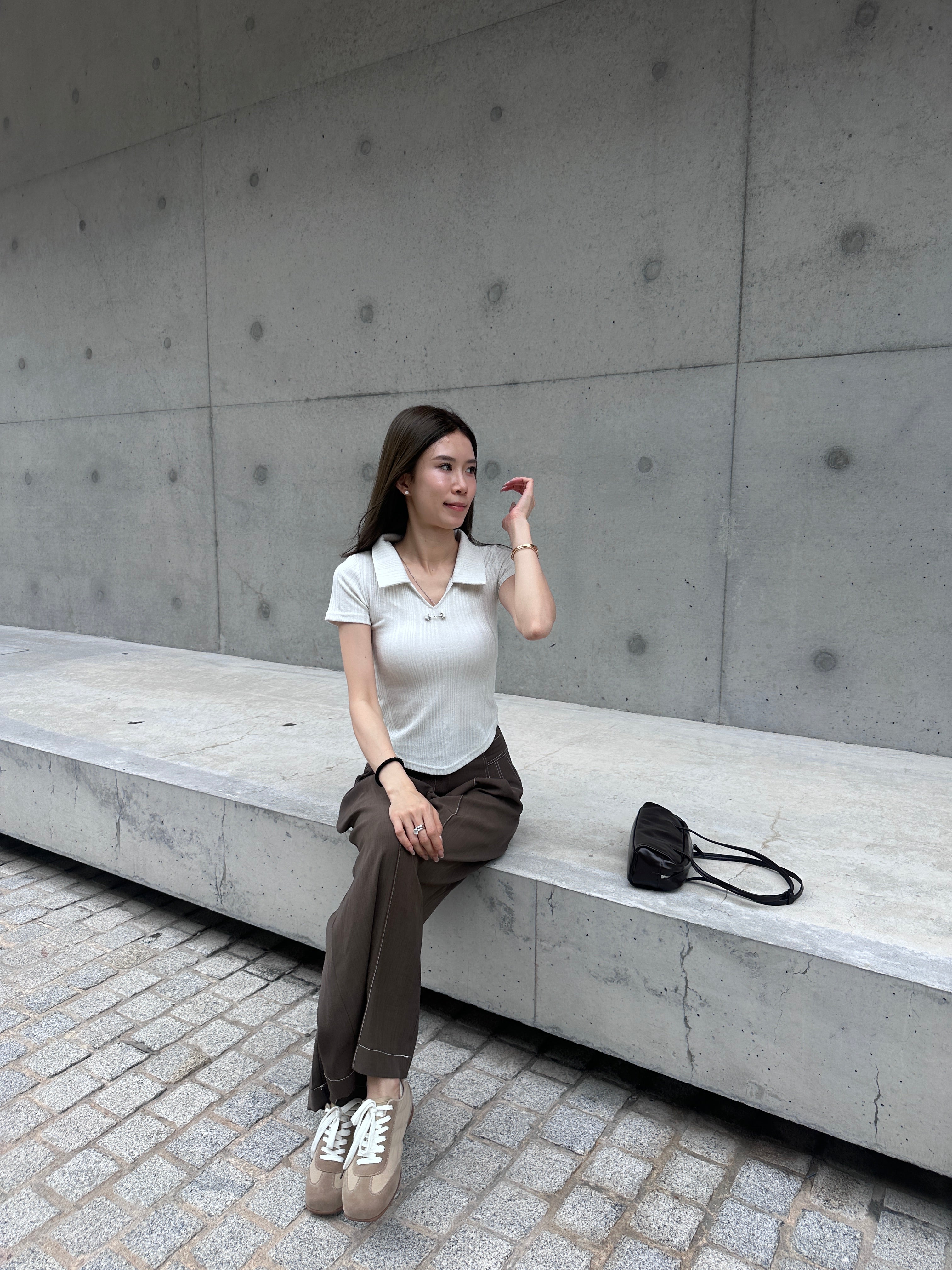 Bling Polo Neck T Top