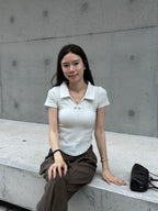 Bling Polo Neck T Top