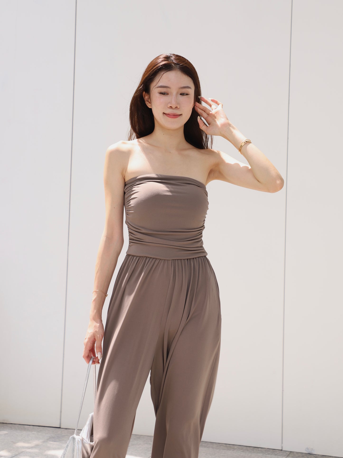Tube Top Jumpsuit with pads