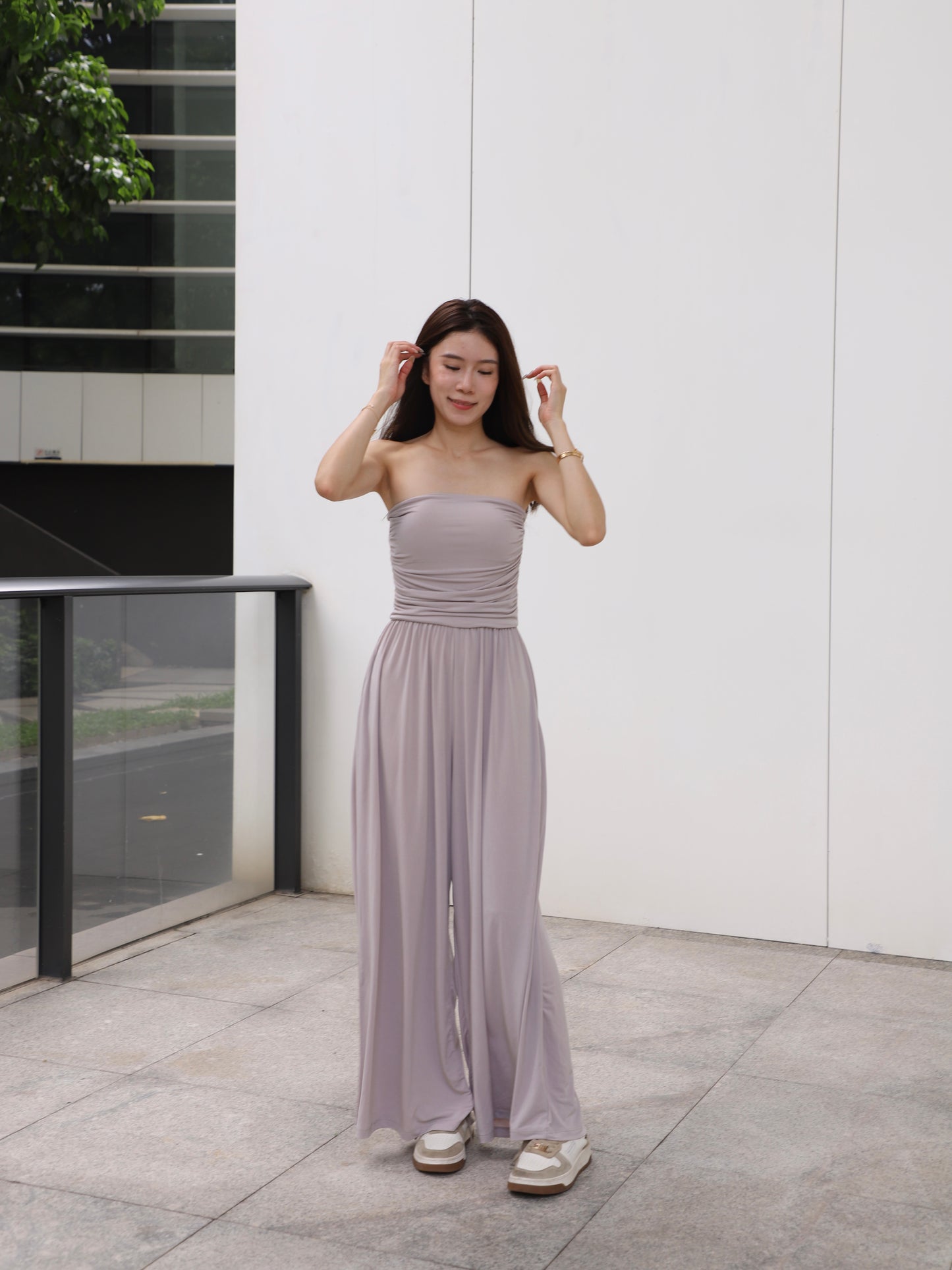 Tube Top Jumpsuit with pads
