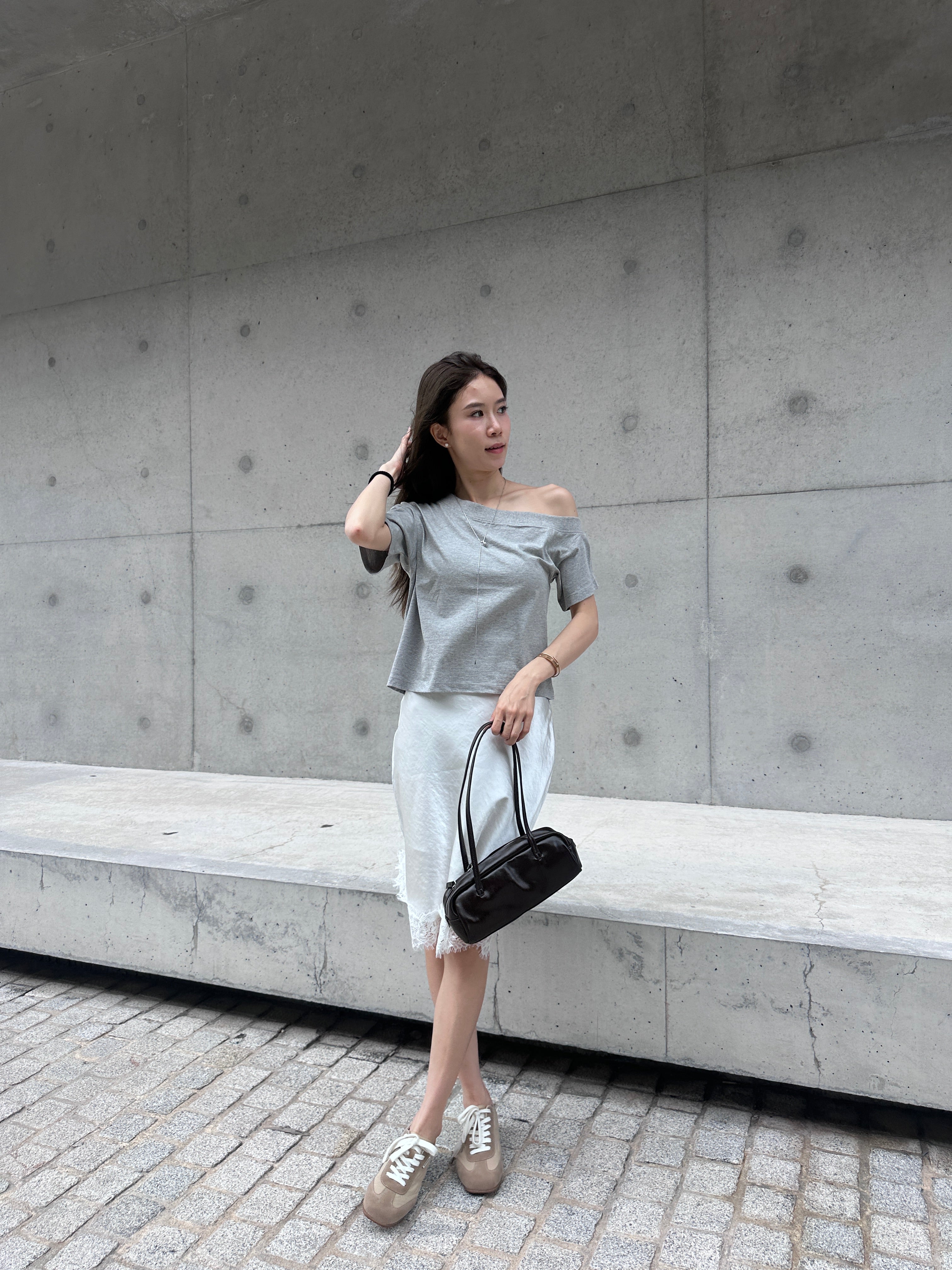 Off Shoulder Cotton T Top