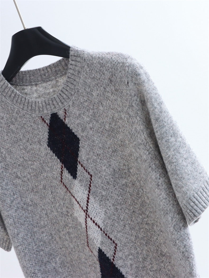 School Style Knitted Set