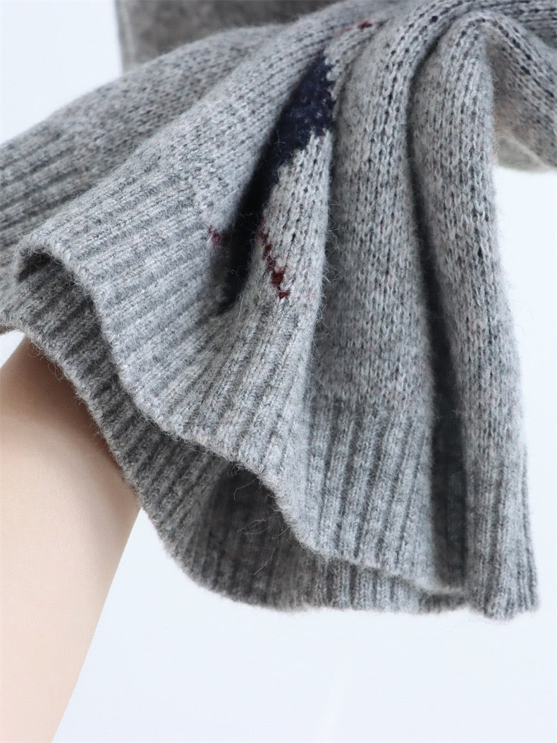 School Style Knitted Set