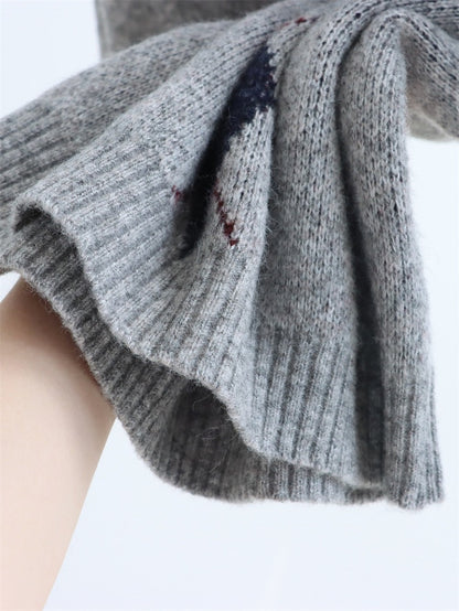 School Style Knitted Set