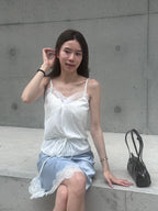 Lace Tied Waist Tank Top