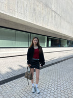 Leather Cross Skirt