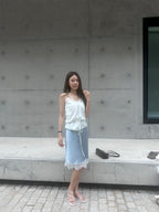 Lace Tied Waist Tank Top