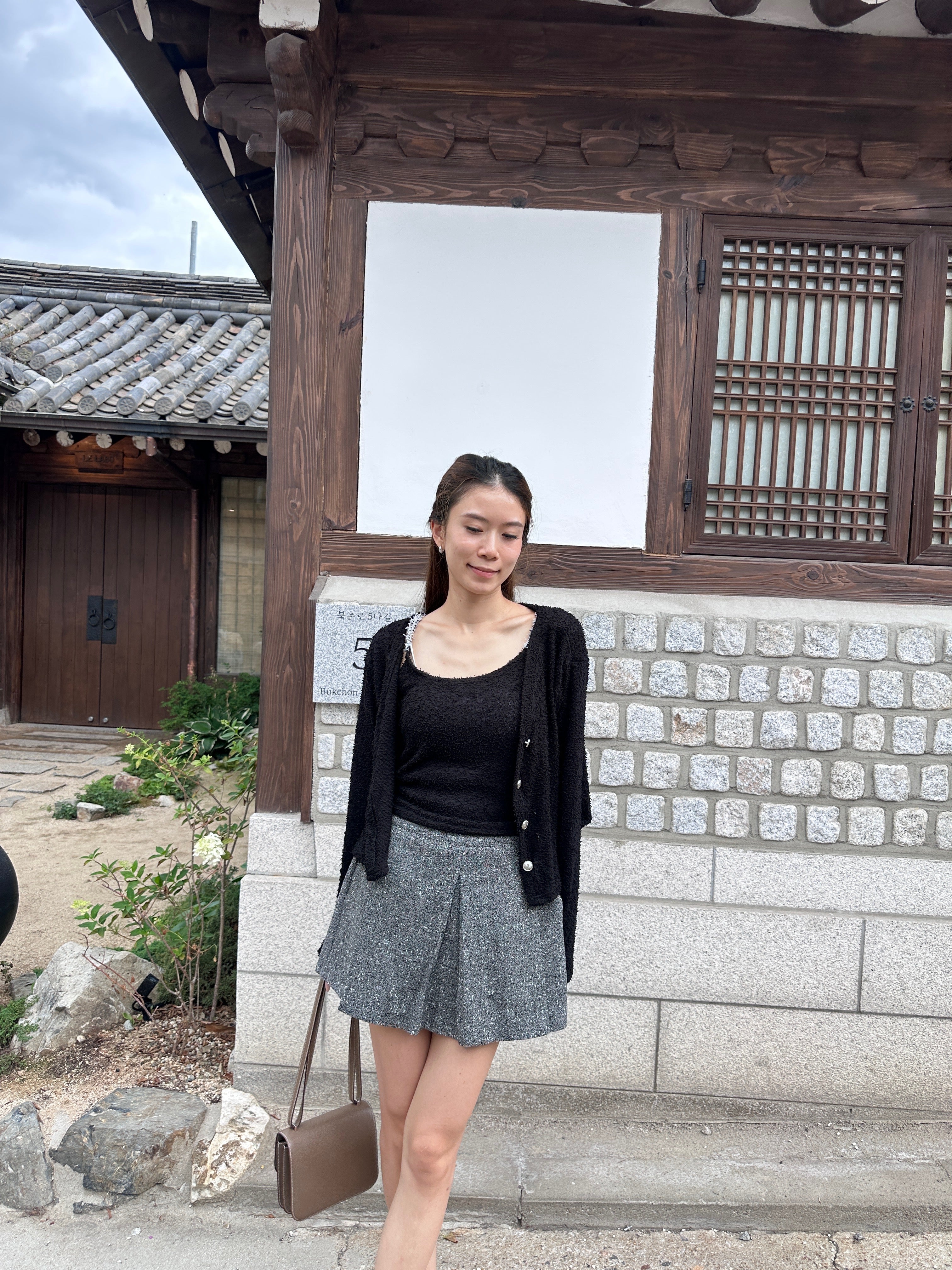 Tweed High Waisted Shorts