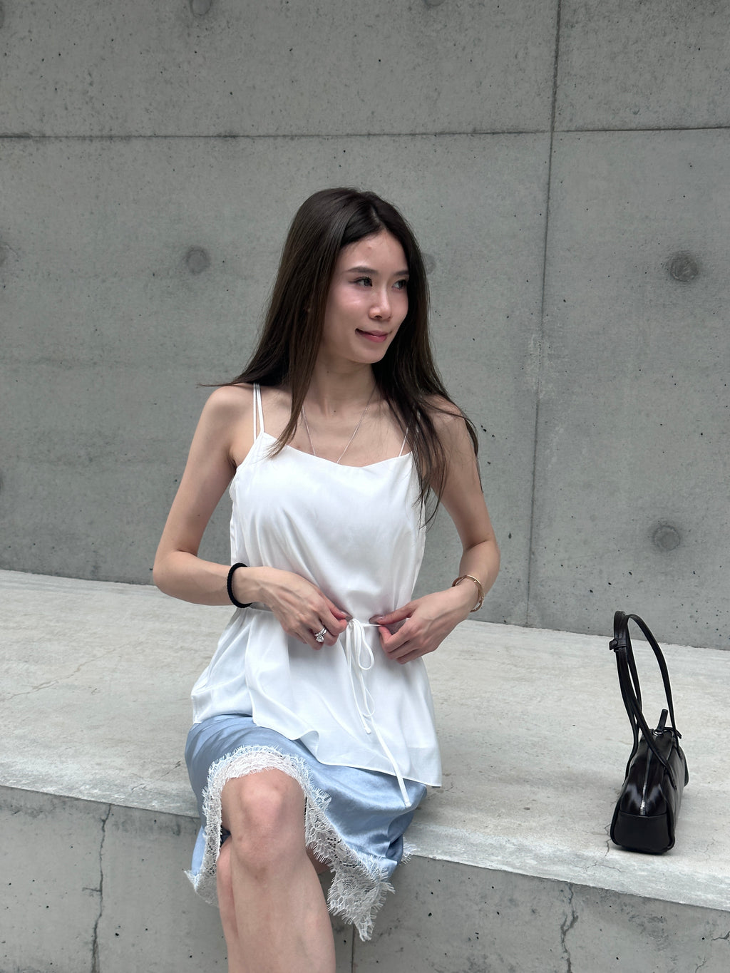 Double Layer Chiffon Tank Top