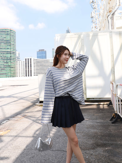 Pleated Niu Mini Skirt