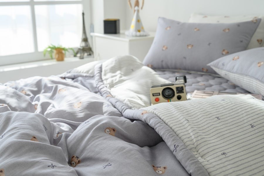 韓國天絲四季棉被熊熊蝴蝶結 （一年四季）