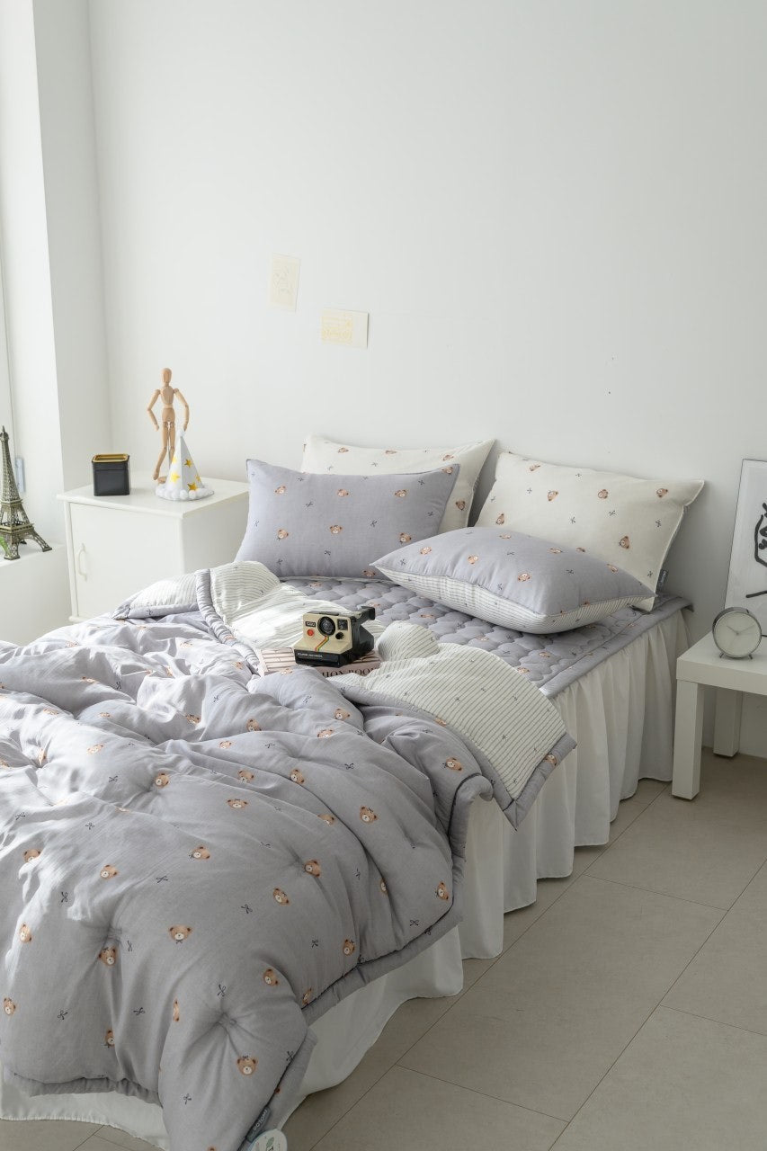 韓國天絲四季棉被熊熊蝴蝶結 （一年四季）