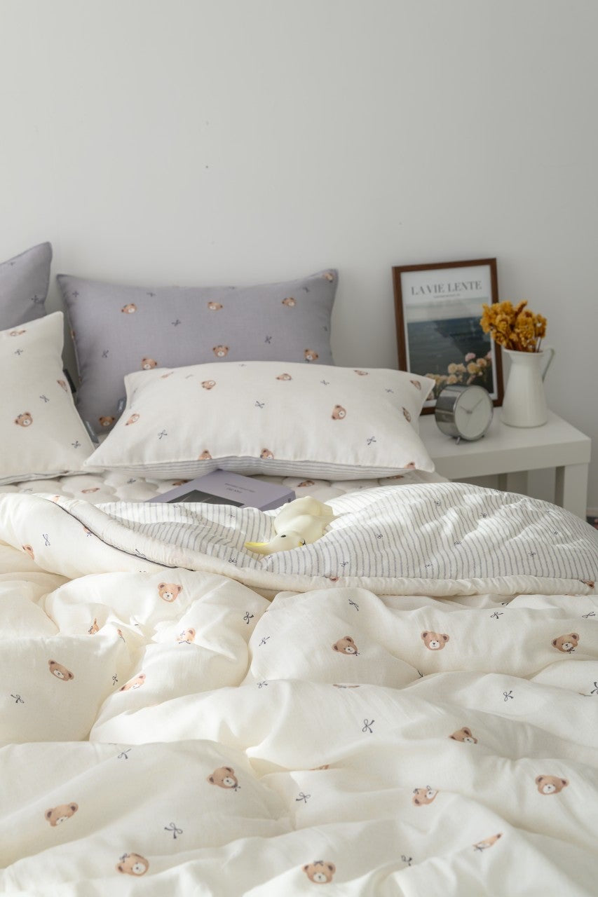 韓國天絲四季棉被熊熊蝴蝶結 （一年四季）