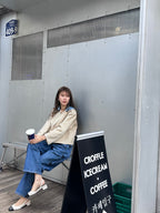 Denim Mix Trench Coat