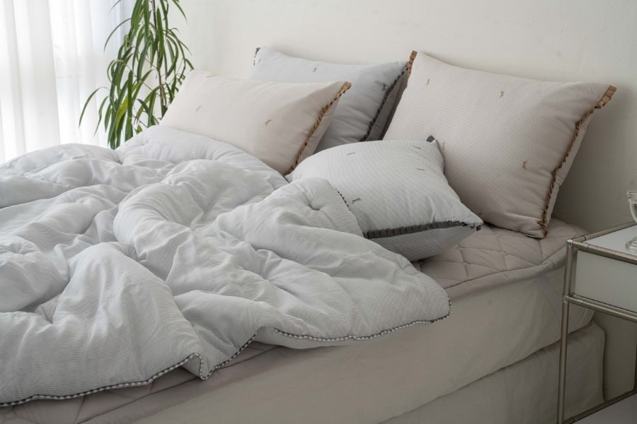 韓國天絲棉被直紋蝴蝶結（一年四季）