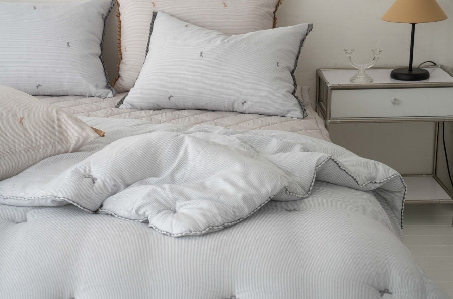 韓國天絲棉被直紋蝴蝶結（一年四季）