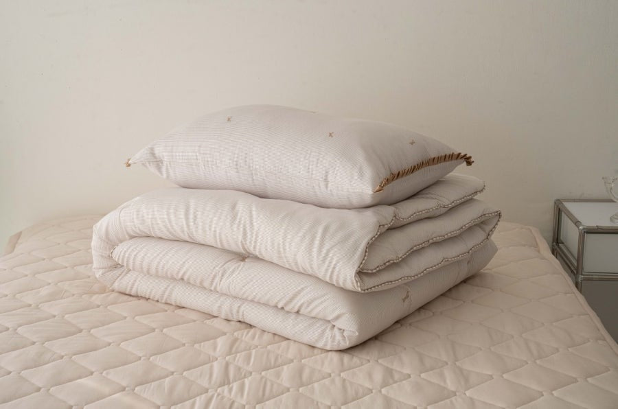 韓國天絲棉被直紋蝴蝶結（一年四季）