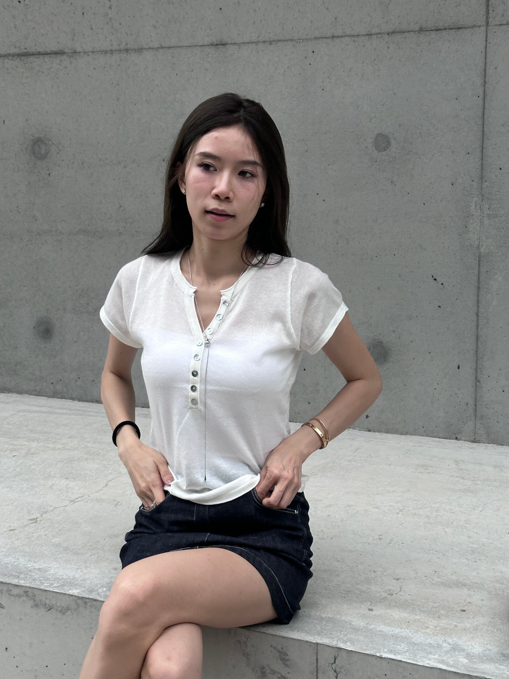 Knitted Thin T Top