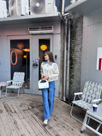 Denim Mix Trench Coat