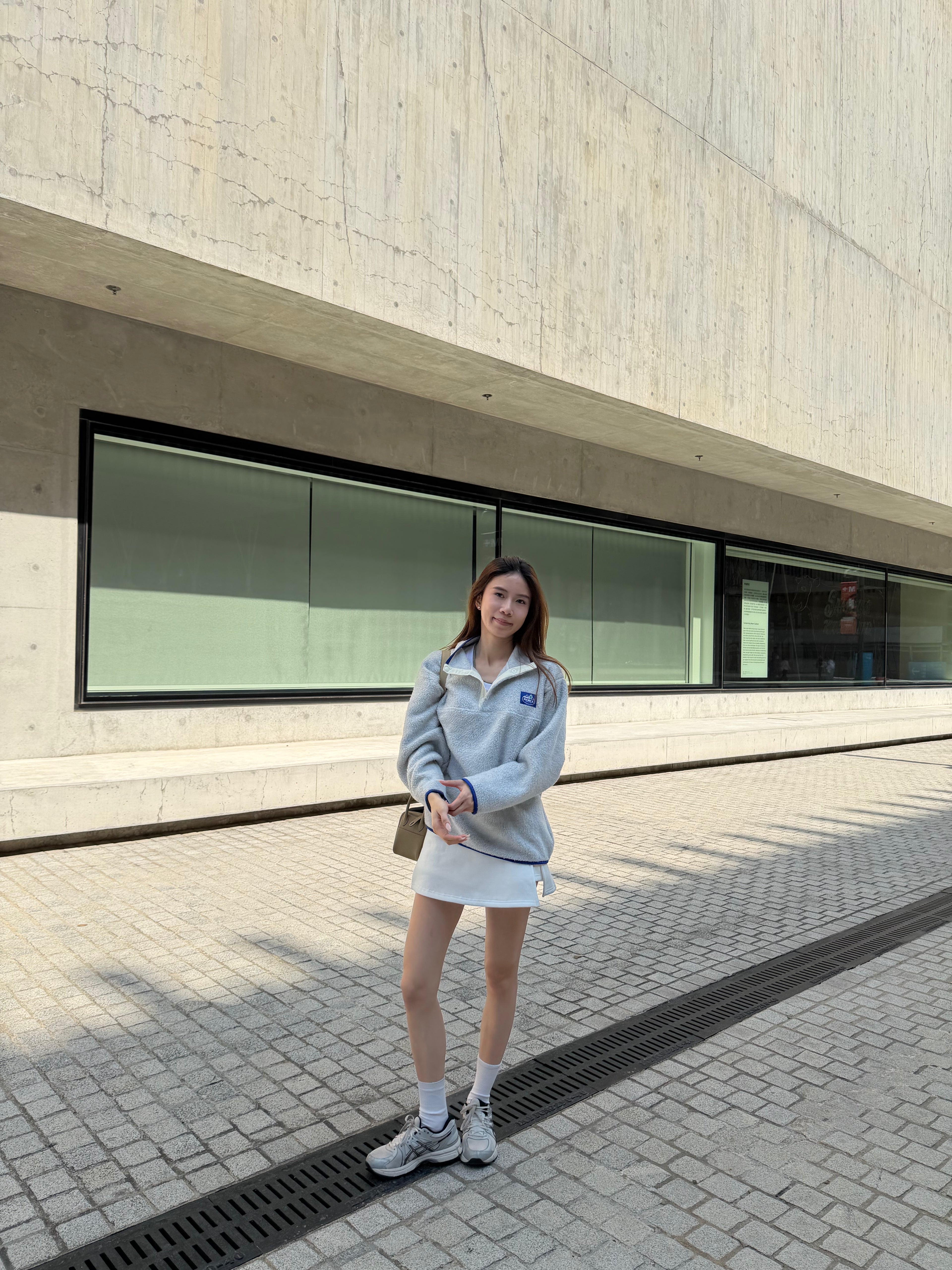 Fluffy Fleece Mix Sweatshirt